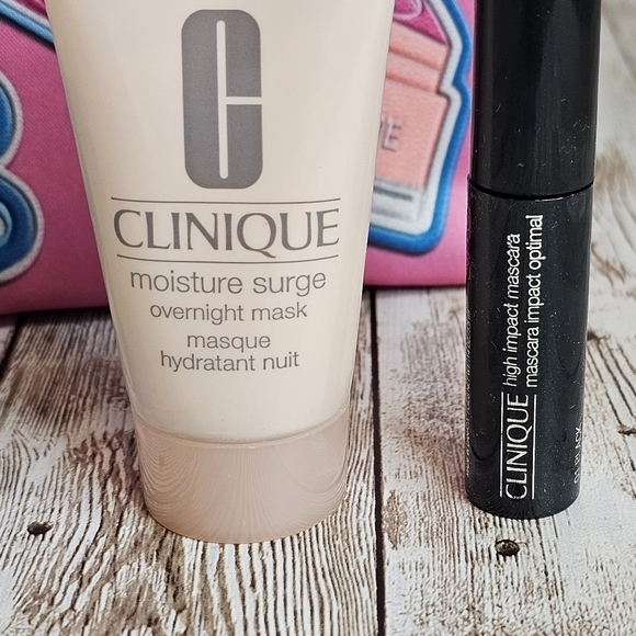 Women's Clinique 3-Step Skin Care Kit - mini mascara- makeup bag travel size - Picture 4 of 7